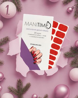 🎄 Otevíráme 1. okénko našeho adventního kalendáře! A v něm se ukrývá první krásná výhra a tím jsou gelové nálepky ManiTime...